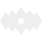 Ekena Millwork Zoe Architectural Grade PVC Ceiling Medallion, 20"W x 13 3/8"H x 3"ID x 6 1/4"C x 1"P, One-Piece CMP20X13ZE-03000 - alternate 2